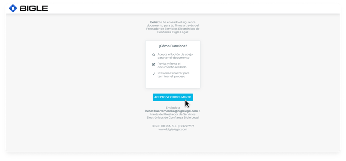 Captura de la plataforma de Bigle - SMS doble autenticación 7 - Ver documento ESP