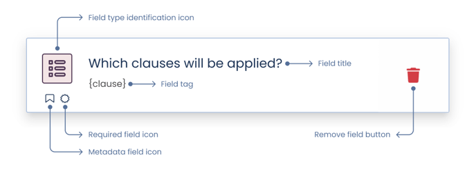 Field card MULTIPLE CHOICE