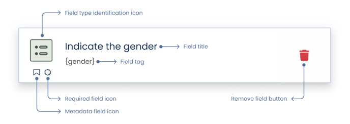 Field card SINGLE CHOICE