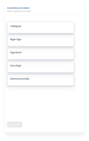 Proveedores de firma ENG