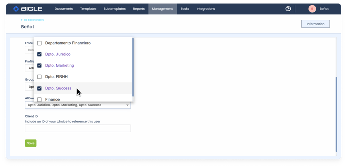 Captura Grupos 5 - Pertenecer a distintos grupos ENG