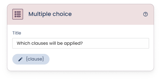 multiple choice