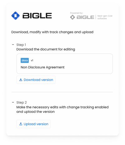 Negotiation - external edition options