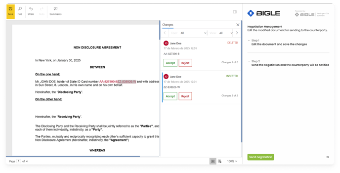 Negotiation - external view edition