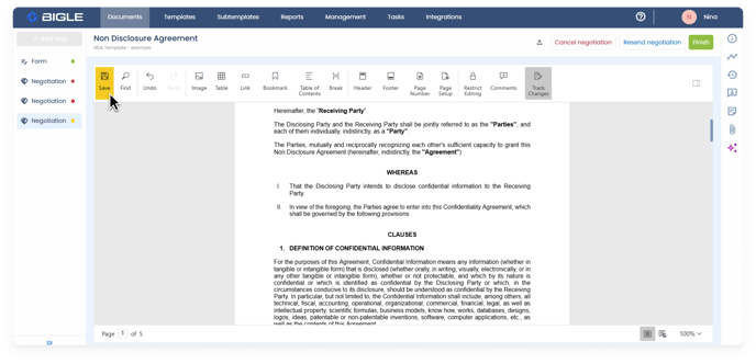 Negotiation - platform change saving