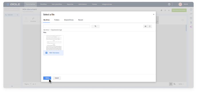 Captura Compatibilidad con Google Docs 3 - seleccionar doc ESP