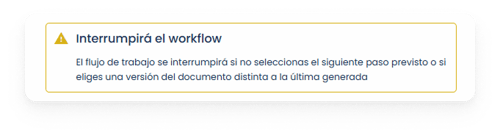 17 - Workflows - Aviso interrupción workflow ESP