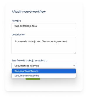 2 - Workflows - Nombre y descripción workflow ESP