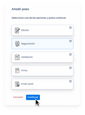 8 - Workflows - Escoger paso ESP